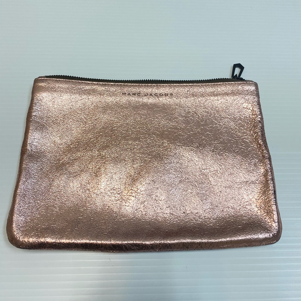 Marc Jacobs Metallic Pink Makeup Bag